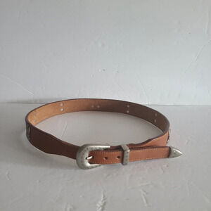 Vintage 1992 Warner Brothers Looney Tunes leather Brown belt sz.30